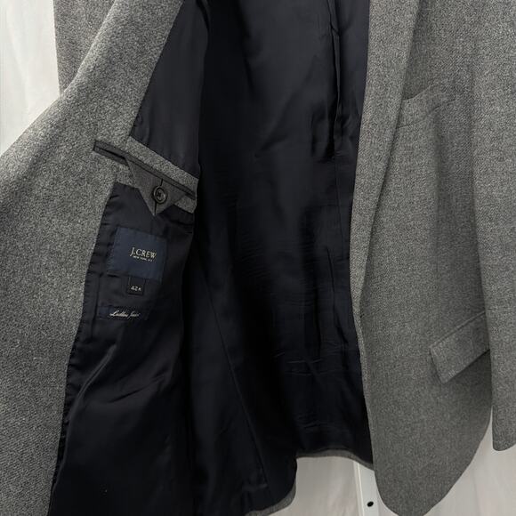 J Crew Ludlow Moon Wool Blazer Mens 42R Gray Tweed Sport Coat Preppy 2 Button - Picture 6 of 13